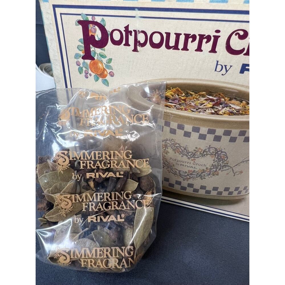 Vintage Rival Potpourri Crock Pot NOS RARE FIND - Picture 3 of 10